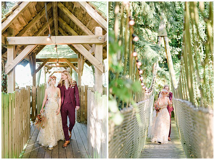 wedding photography at alnwick treehouse
