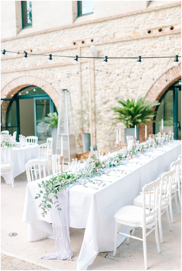 Provence wedding table setting photos