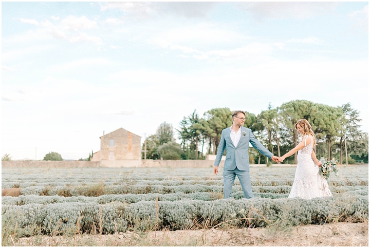 Provence wedding lavender fields couple photos