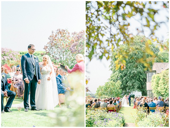 Halton Grove wedding pictures - outdoor garden ceremony