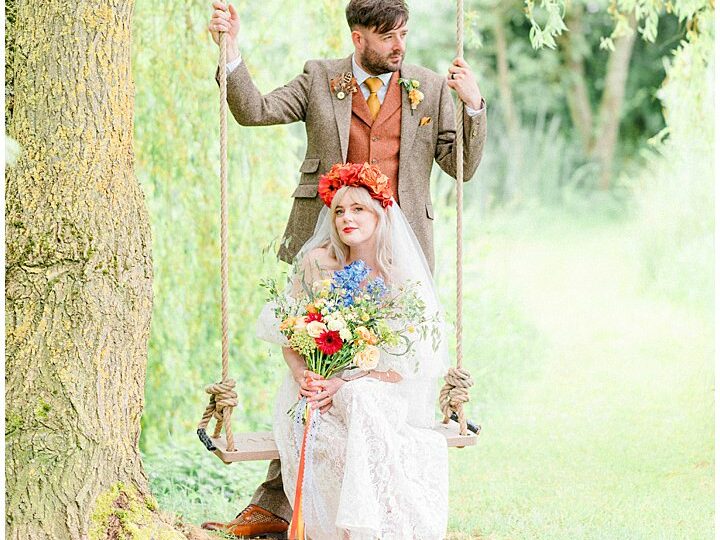 Cumbria Wedding Photographer showing couple under a tree