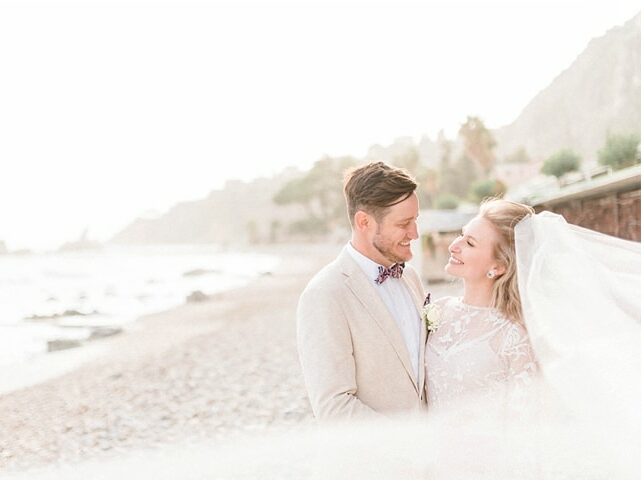 Couple on the beach photographed by Mallorca Wedding Photographer